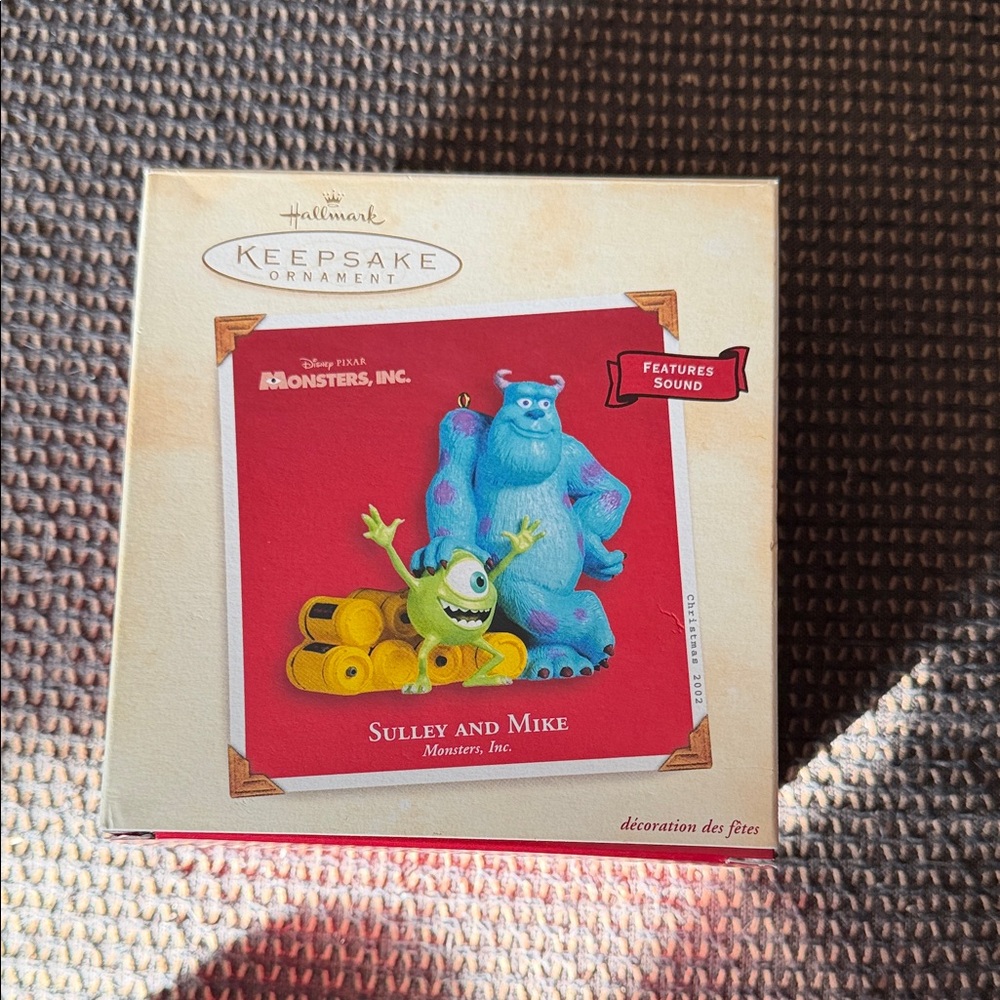 Hallmark Monsters, Inc. Sulley and Mike Ornament - Blue and Green